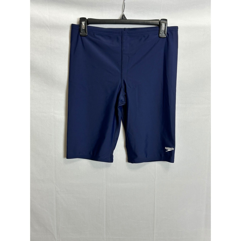Speedo Mens PowerFLEX Eco Jammer Swimsuit Navy Blue 36 825764H Training Swimwear
